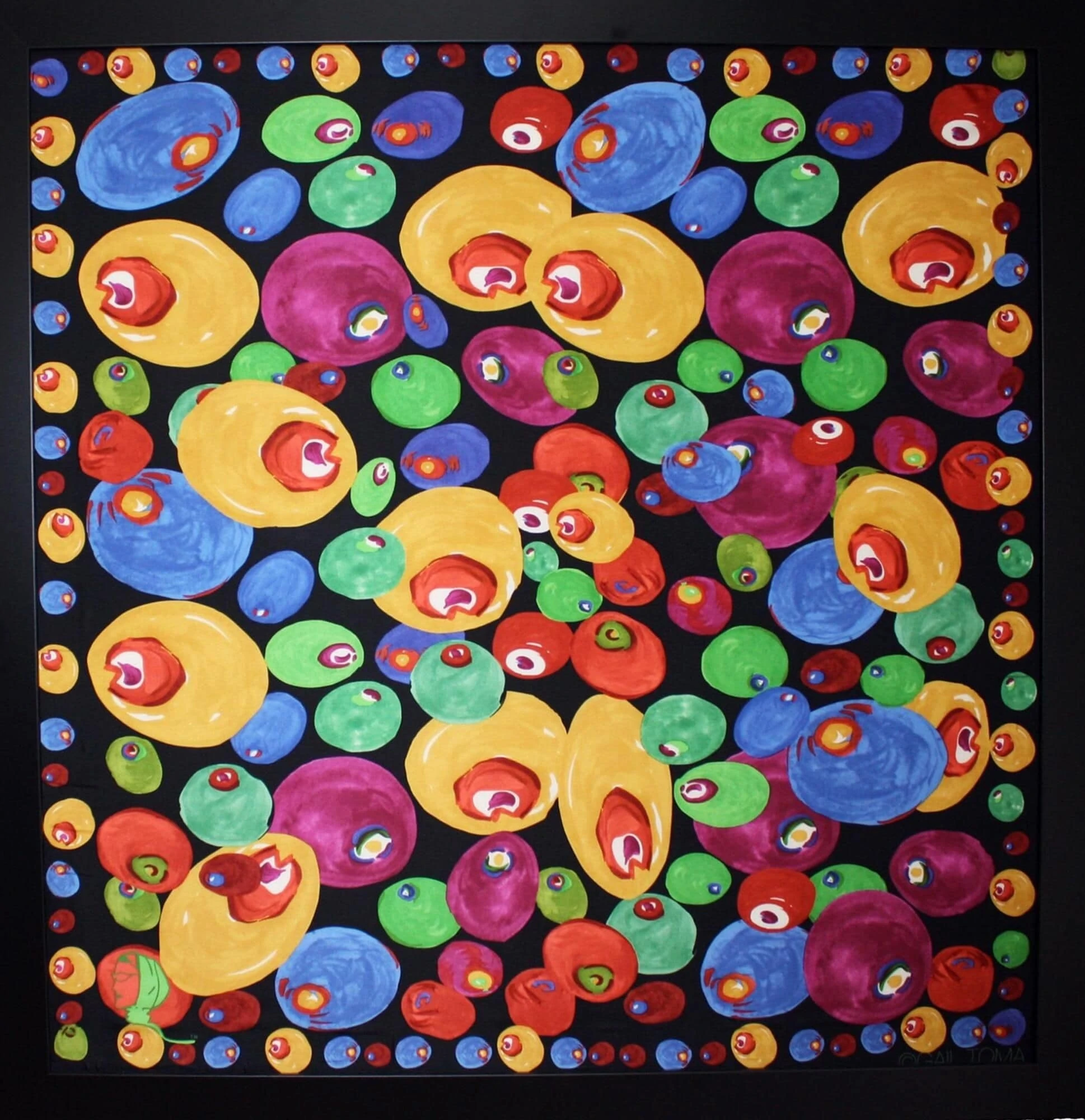 All Silk 36" Framed Scarf by Gail Toma Dirty Martini©